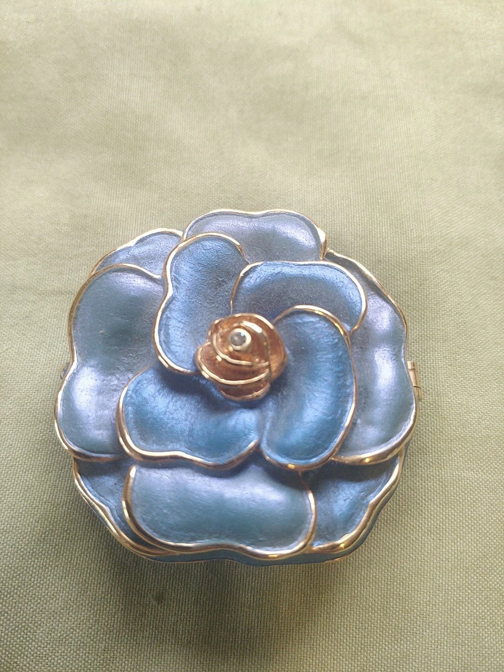 Rose Shaped Gold Plated Ring Box, Free Shipping | eBay