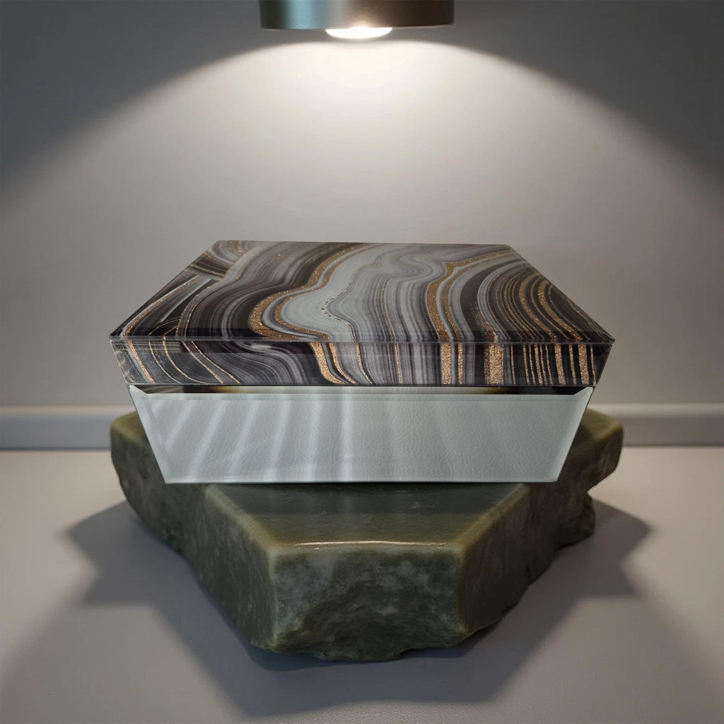 Amazing Time Trace Marble Style Jewely Box | eBay