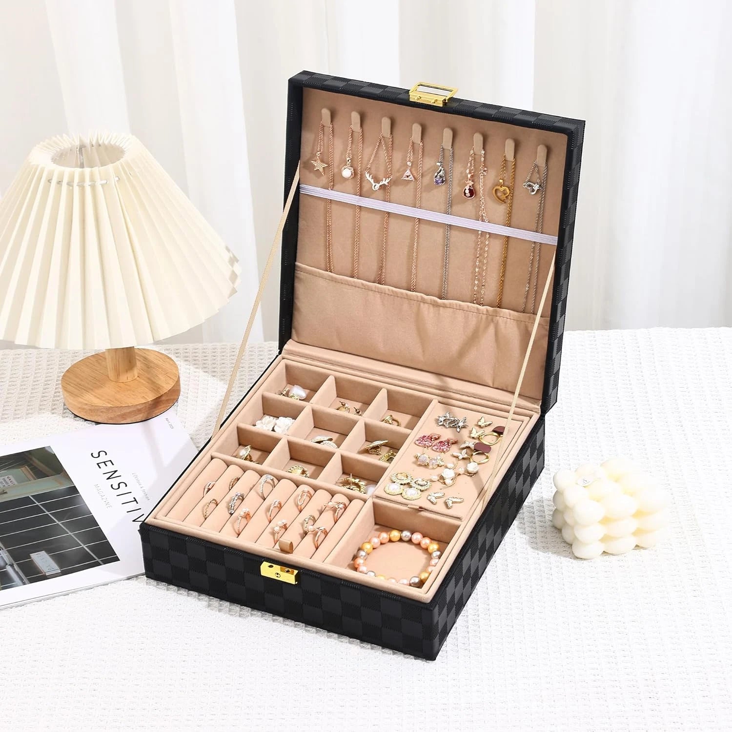 Jewelry Organizer Box, Jewelry Box Organizers for Women Girls, Jewellery Display | eBay