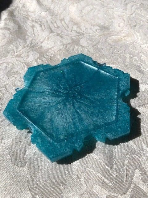 Blue shiny resin jewelry box | eBay