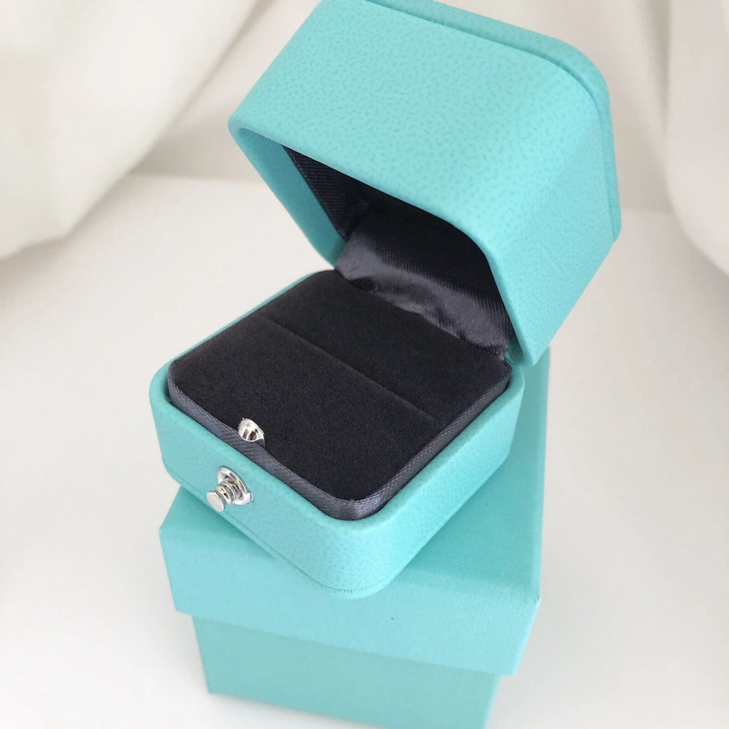 Tiffany & Co Blue Leather Empty Ring Box and Blue Gift Box | eBay