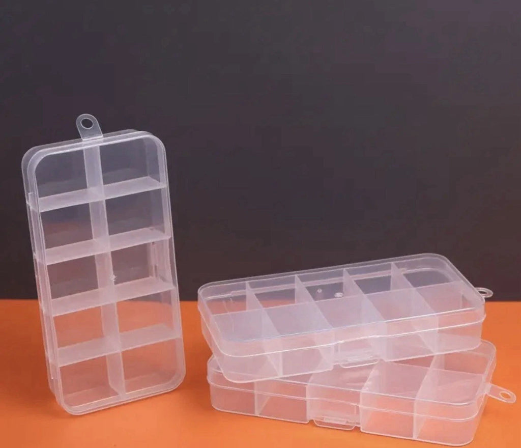 10 Grid Mini Organizer Boxes For DIY, Jewelry, Nails, and Much More.(Pack Of 12) | eBay