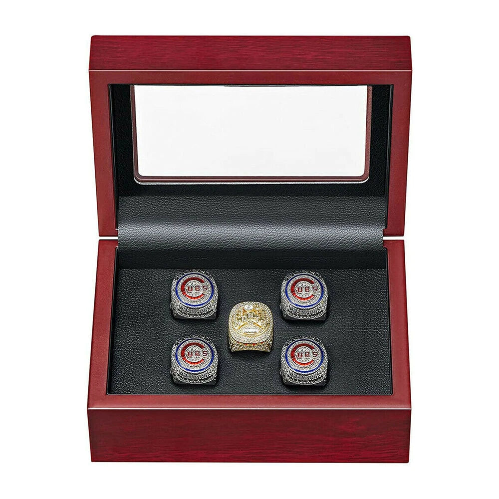 Championship Ring Display Case Box Wooden Storage Box for Sports Fans 5/6 Holes | eBay