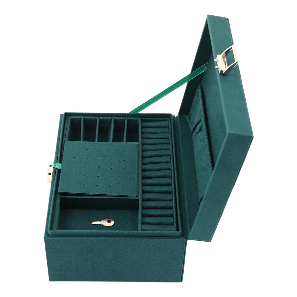 3 Layers Large Capacity Ring Earring Necklace Storage Jewelry Box Organize NEW | eBay