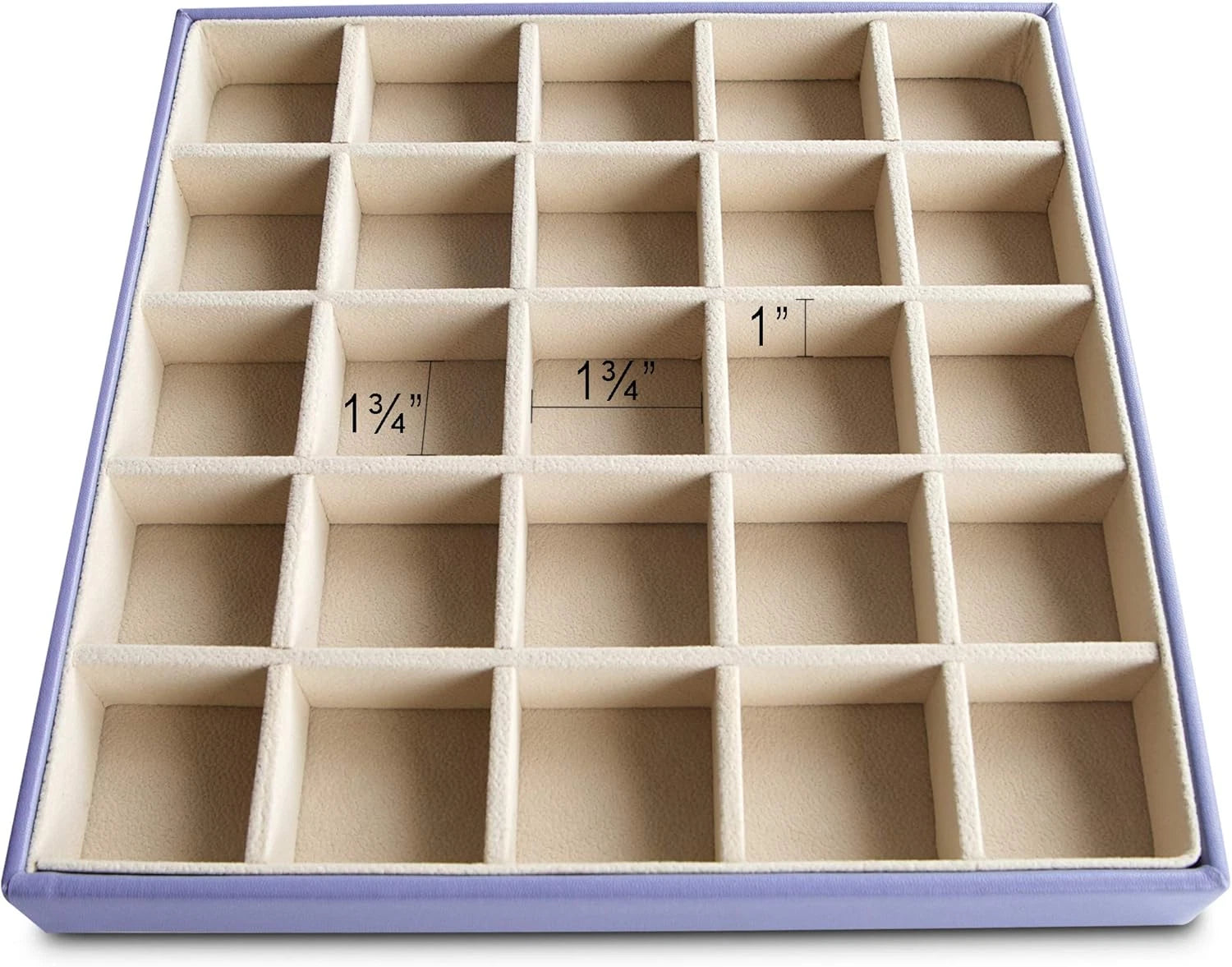Frebeauty Earring Organizer Classic Jewelry Box 50 Slots Double Layer Jewelry St | eBay