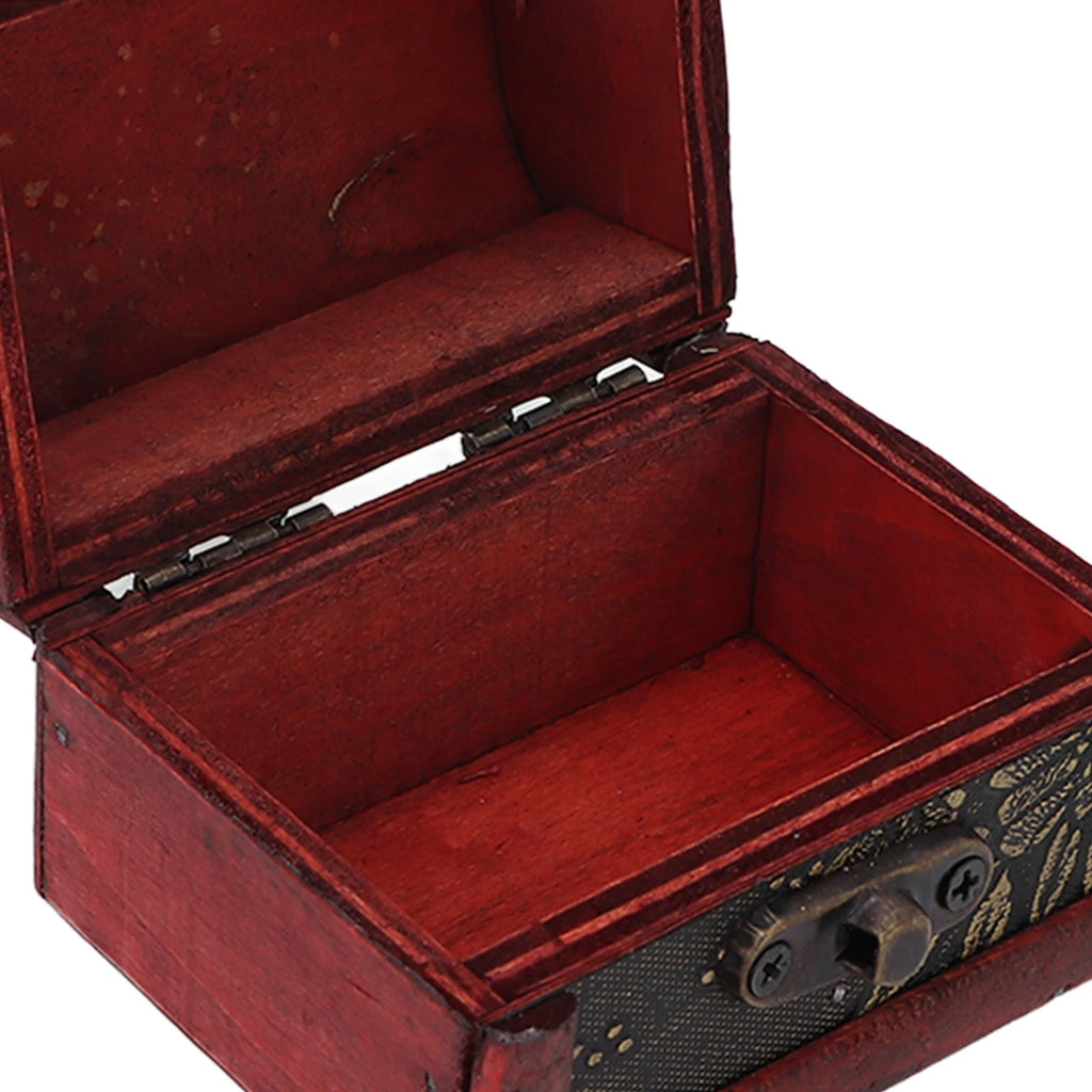 Retro Storage Box Hair Accessory Jewelry Storage Antique Wooden Organizer Case | eBay