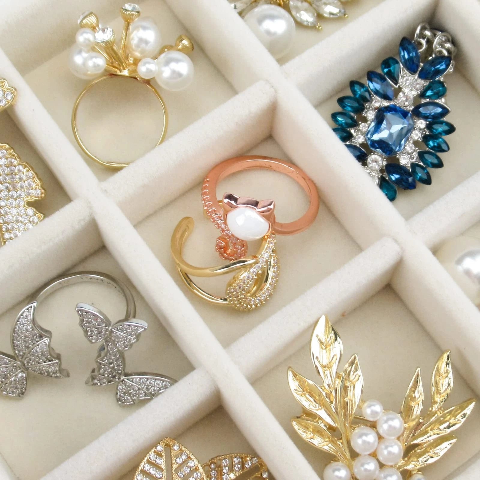 Watpot Acrylic Jewelry Box with 5 Drawers, Clear Earring Storage Organizer | eBay