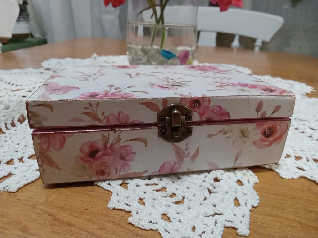 Handmade Wood Treasure/Jewelry Box 6x4 in. | eBay