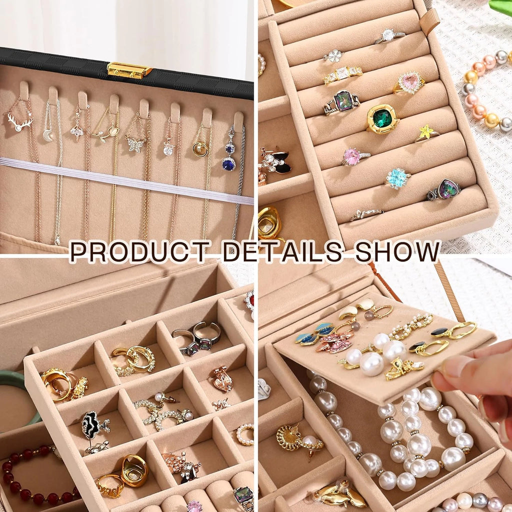 Jewelry Organizer Box, Jewelry Box Organizers for Women Girls, Jewellery Display | eBay