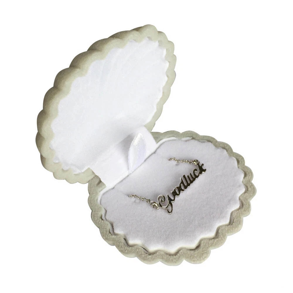 10Pcs Shell Velvet Ring Case Earrings Necklace Jewelry Display Storage Gift Box | eBay