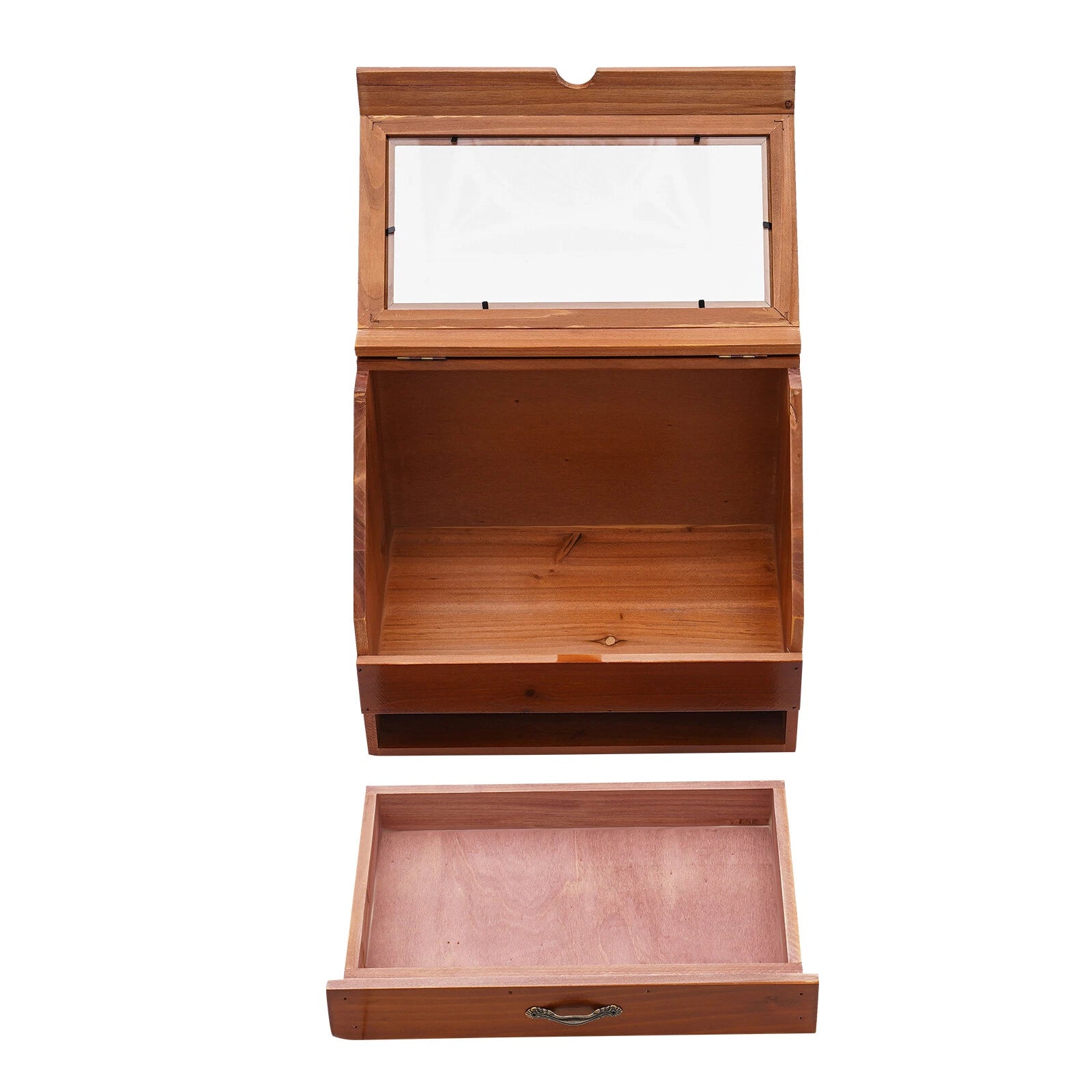 Wooden Perfume Organizer with Drawer - Stylish Jewelry Storage Box | eBay