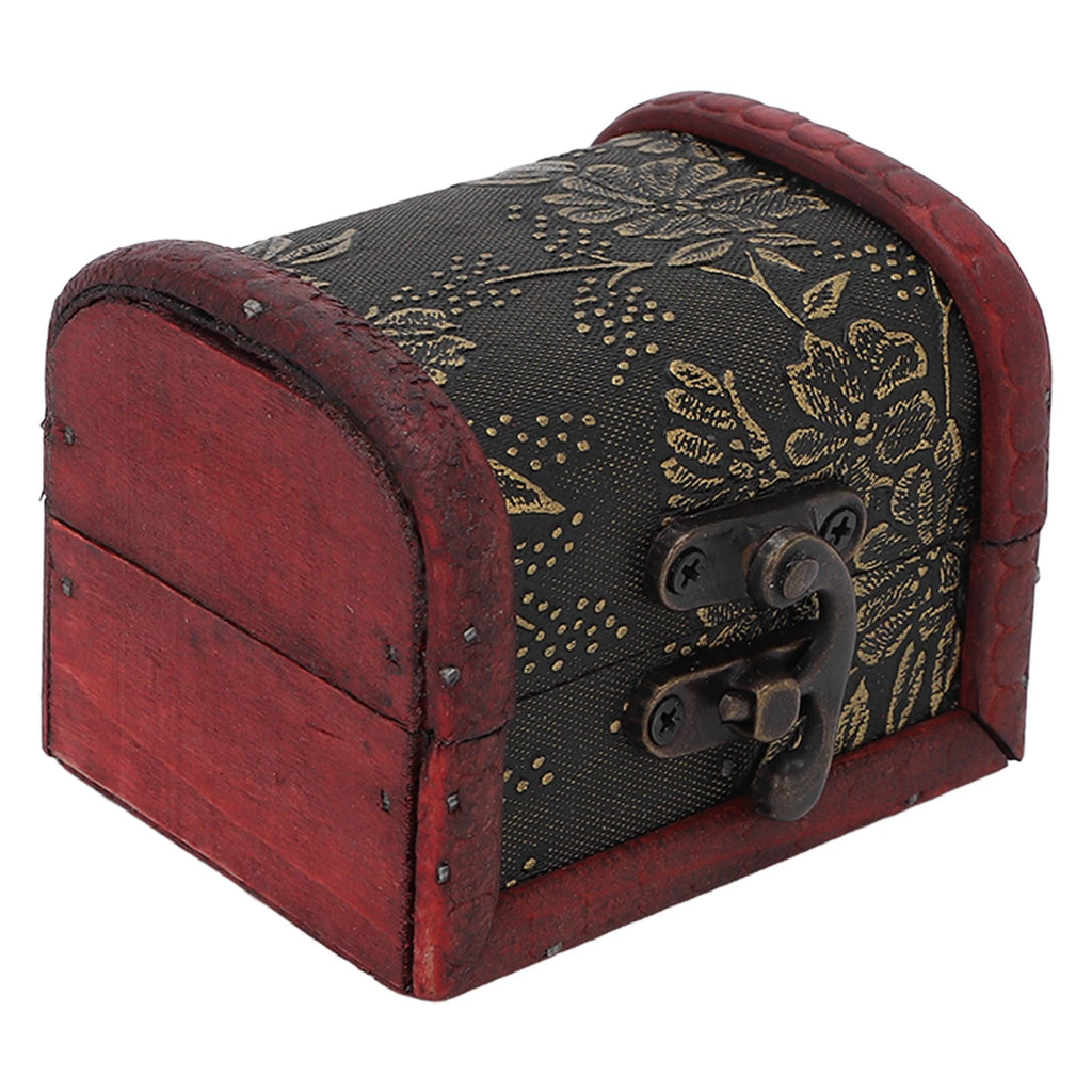 Retro Storage Box Hair Accessory Jewelry Storage Antique Wooden Organizer Case | eBay