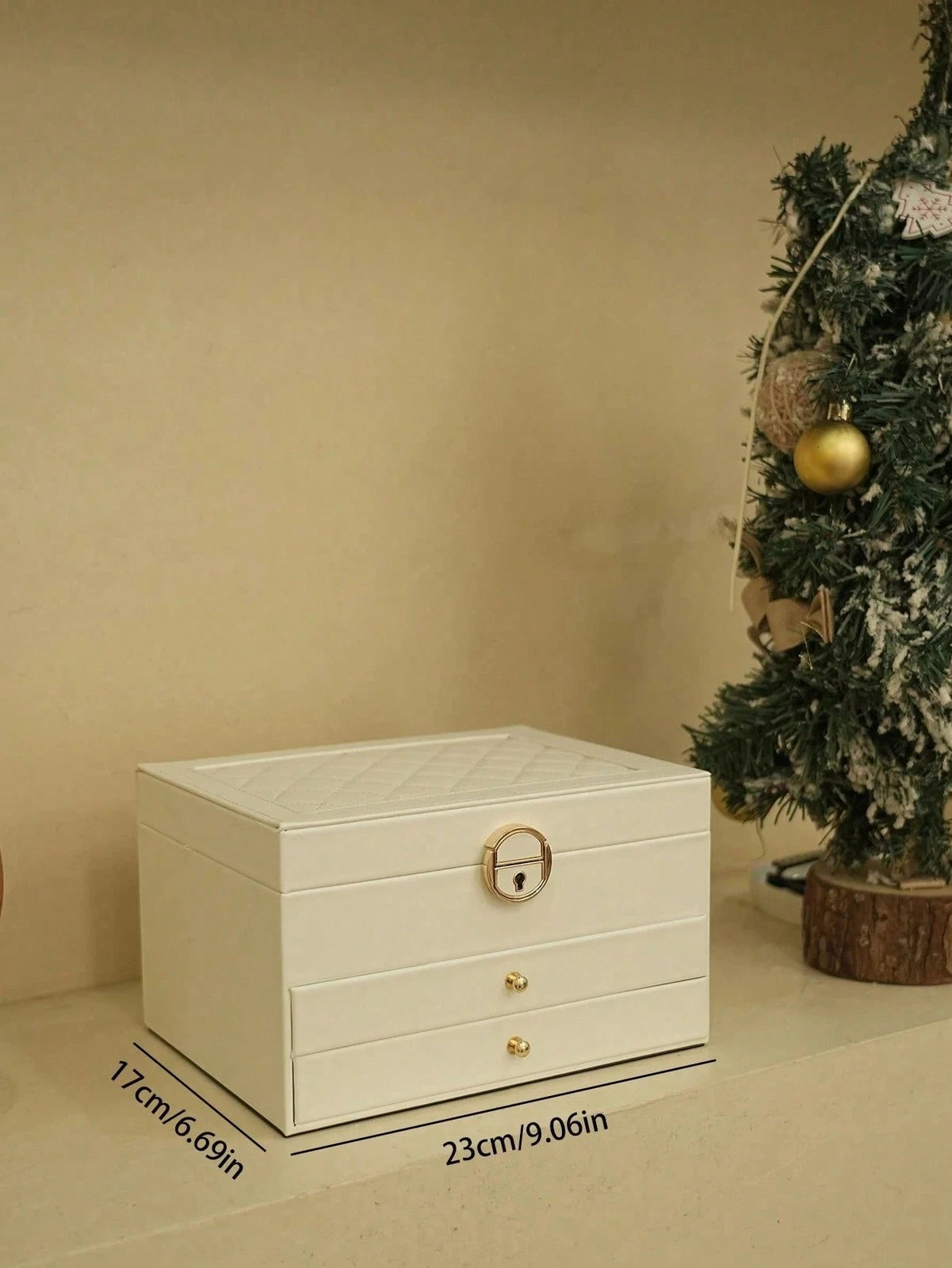 NGE-3-Layer Locking Large Capacity Jewelry Storage Box, Portable Jewelry Storag | eBay