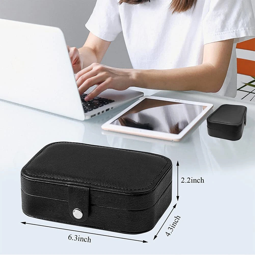 Travel Jewelry Box PU Leather Small Jewelry Organizer for Women Girls Portabl... | eBay