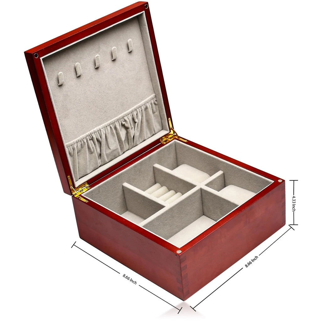 Mu&Ti Wooden Jewelry Box Organizer for Women, Wood Jewelry Organizer Storage ... | eBay