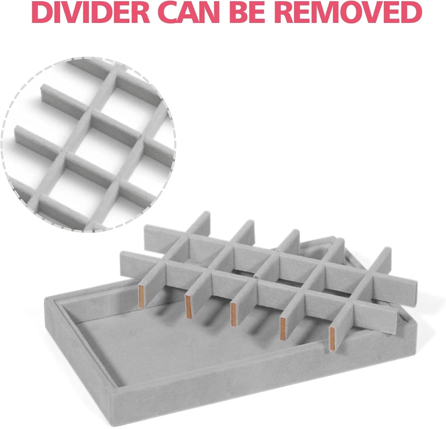 8 Pack Stackable Velvet Jewelry Trays Organizer Storage Box Display Trays Showca | eBay