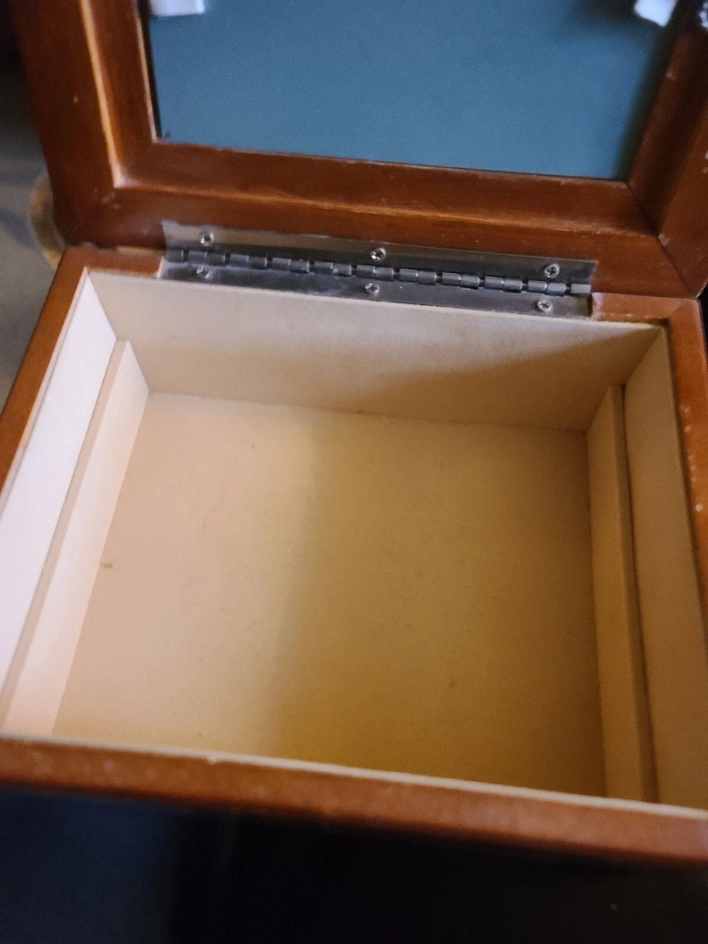 Jewelry Box Silvertone Inlays | eBay