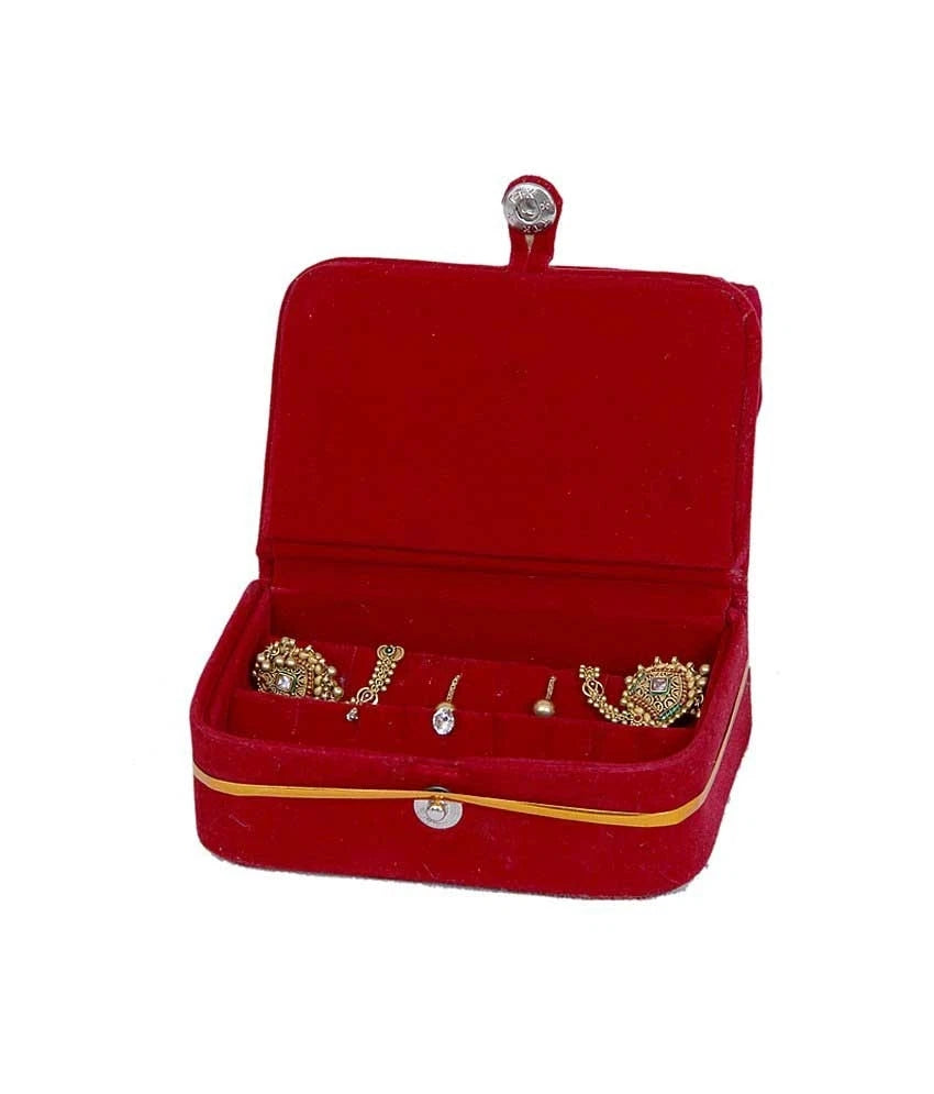 #COMBO ELEGANT 1 RING 1 EARNING JEWELRY STORAGE BOX ORGANIZER VELVET COATED CASE | eBay