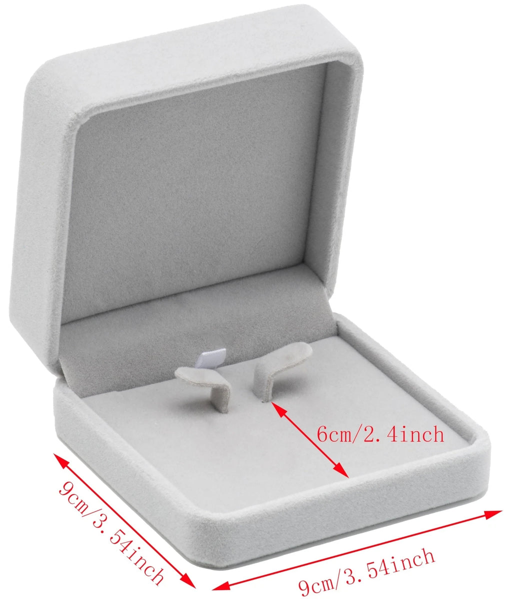 Velvet Earring Gift Box Large Earring Storage Case (Grey) Grey | eBay