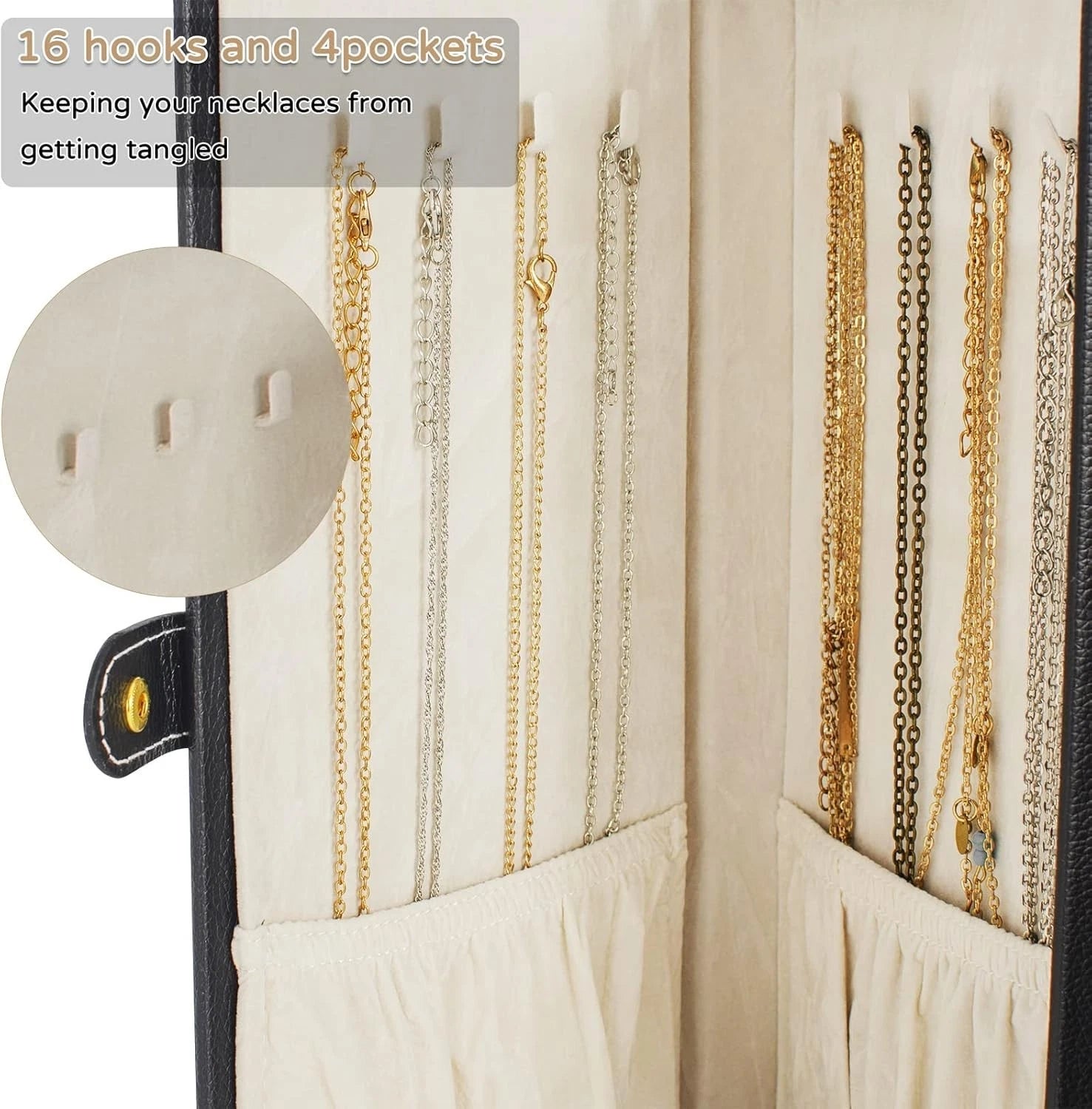 Luxurious Lockable Jewelry Organizer - 36 Compartment Faux Leather Storage Case | eBay