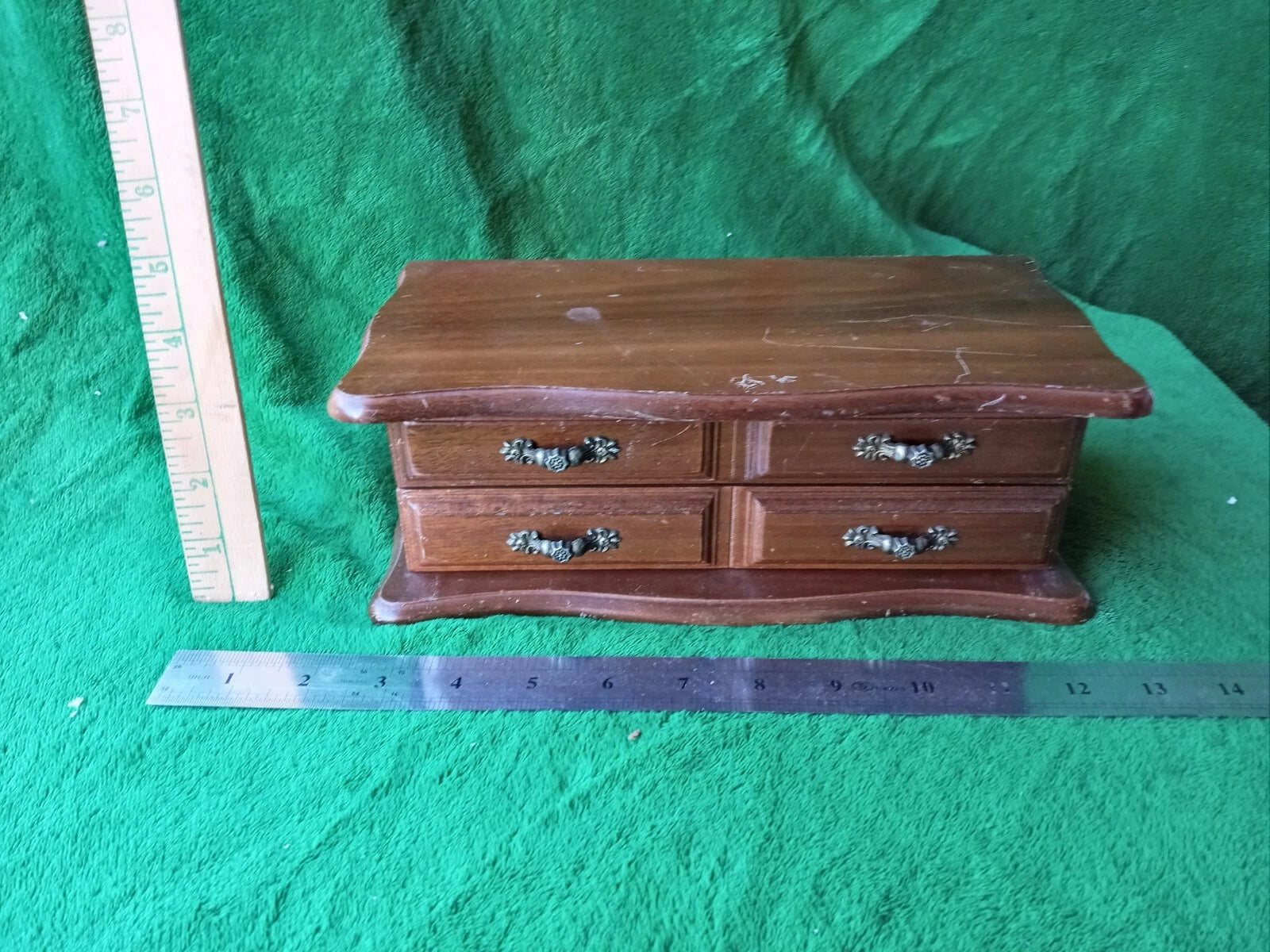 Decorative Jewelry Storage Box Vintage Wooden Organizer | eBay