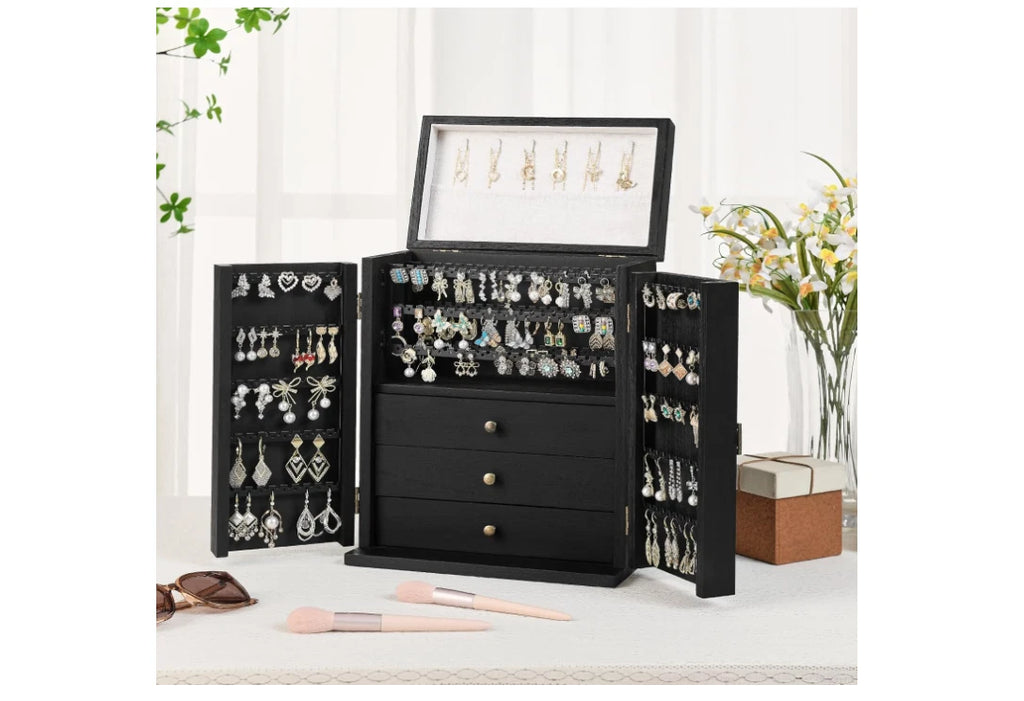 Jewelry Box Organizer, Large Jewelry Boxes for Women, Earring Jewelry Organiz... | eBay