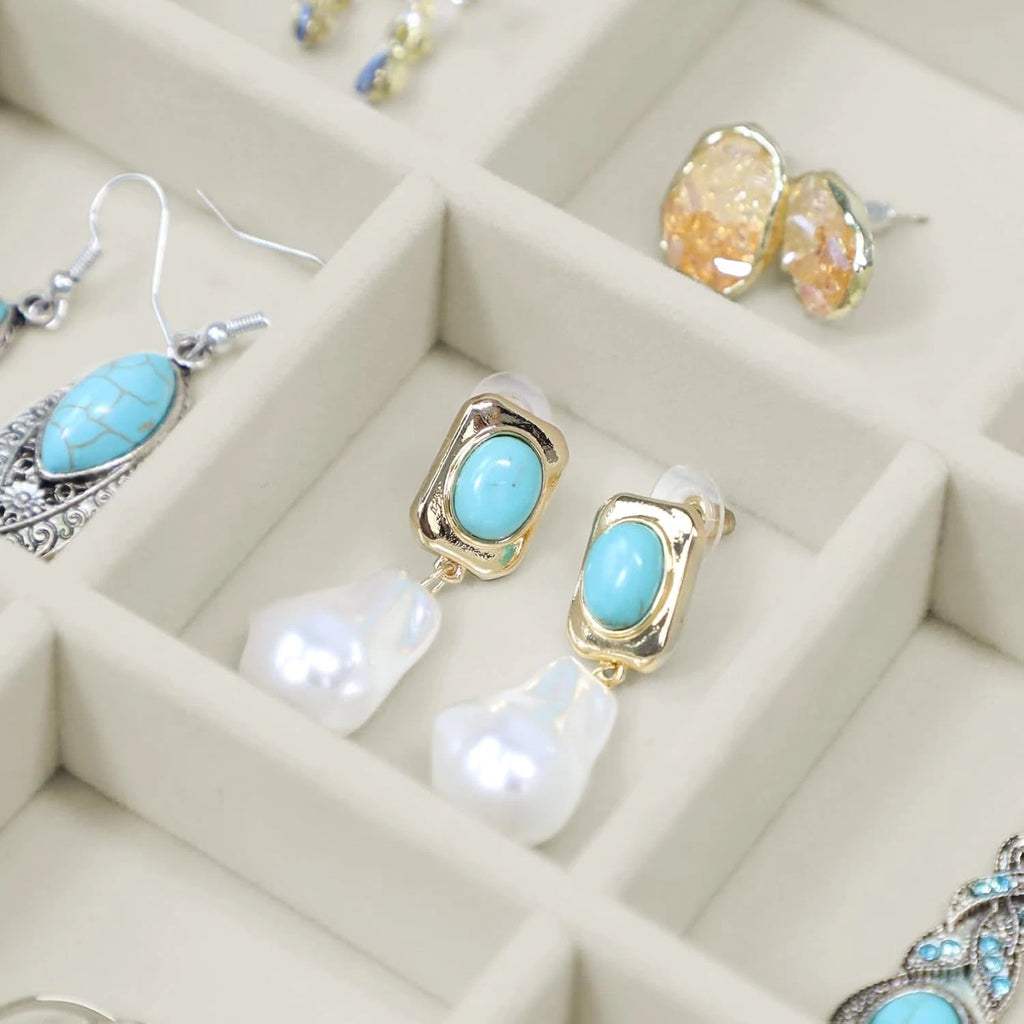 Jewelry Organizer Set of 4 Jewelry Box Velvet Jewelry Tray Jewelry Drawer Organi | eBay