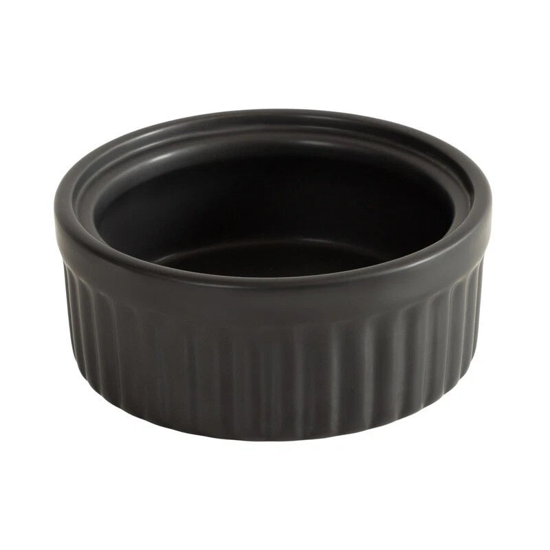 Ribbed Ceramic Storage Box Wooden Lid Faux Leather Handle Jewelry Organizer New | eBay