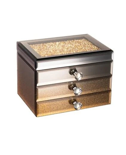 Jewelry Organizers and Storage, 3-Layer Jewelry Box, Jewelry GoldSpark | eBay