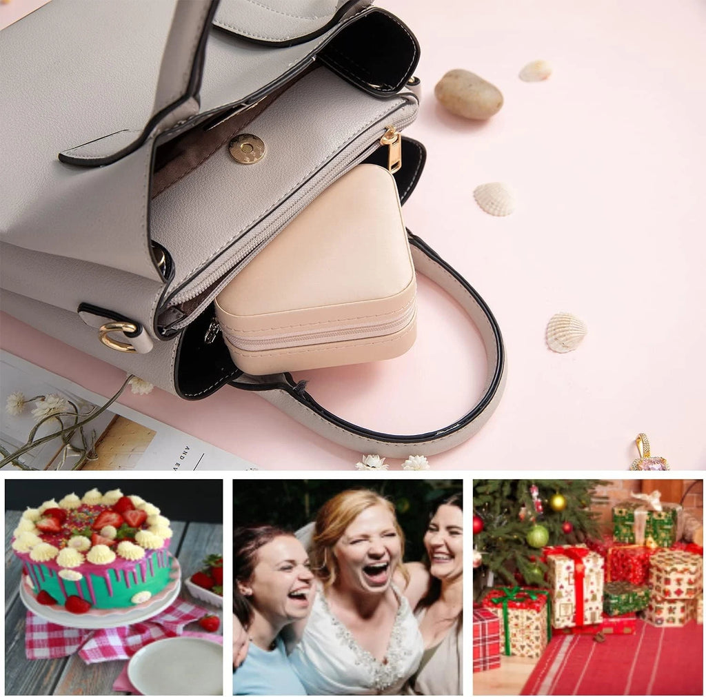 Travel Jewelry Case and Organizer with Mirror - Gift for Women and Girls | eBay