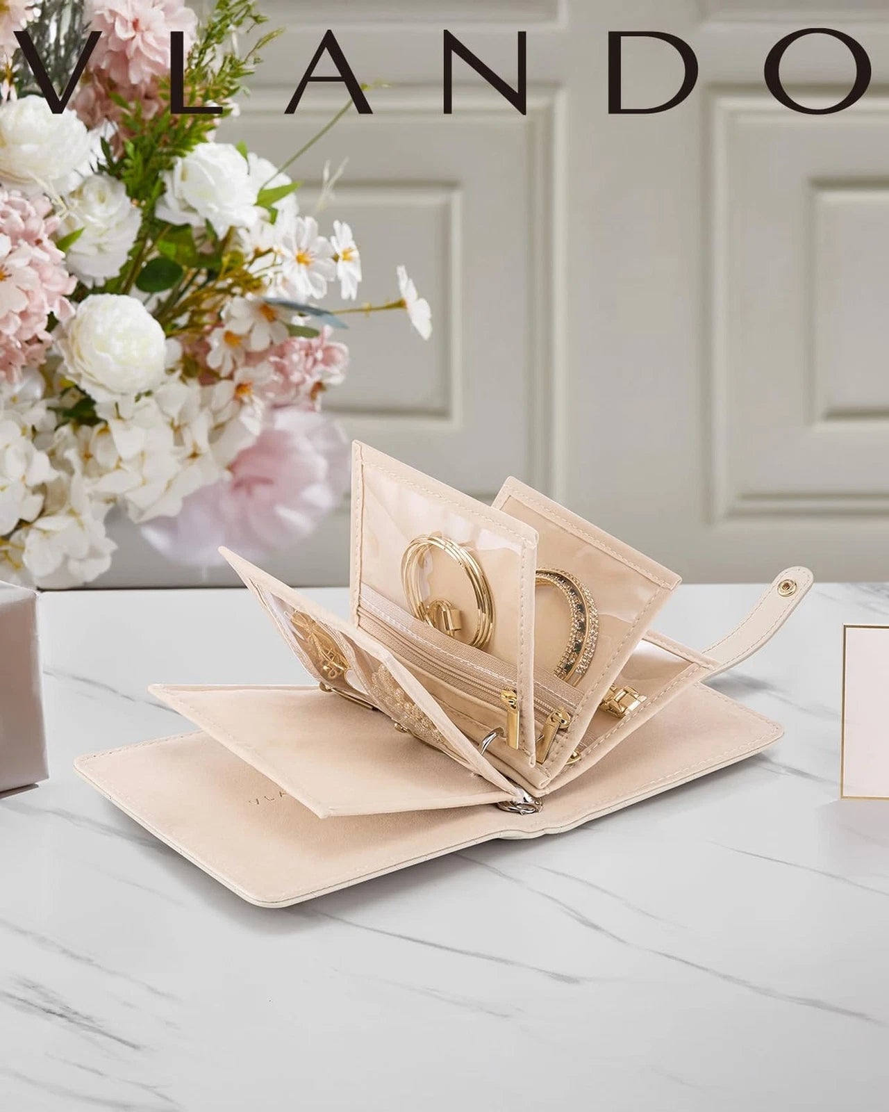 Vlando Jewelry Box for Travel,Small Jewelry Case Organizer,Display Portabilit... | eBay