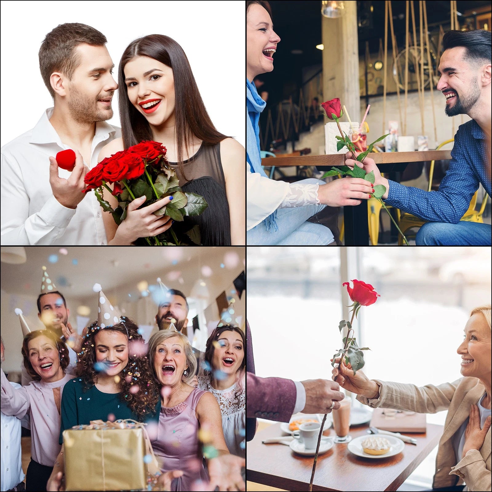 6Pcs Strawberry Ring Box Romantic Engagement Ring Box Jewellery Storage Red | eBay