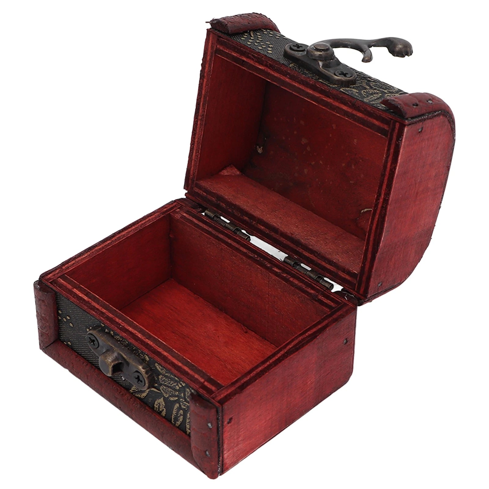Retro Storage Box Hair Accessory Jewelry Storage Antique Wooden Organizer Case | eBay
