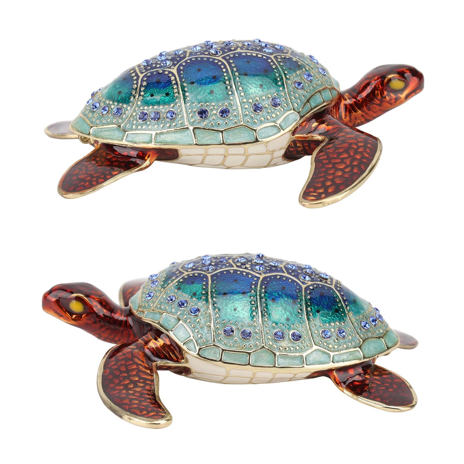 Colorful Tortoise Jewelry Box Stylish Ornament For Jewelry Storage | eBay