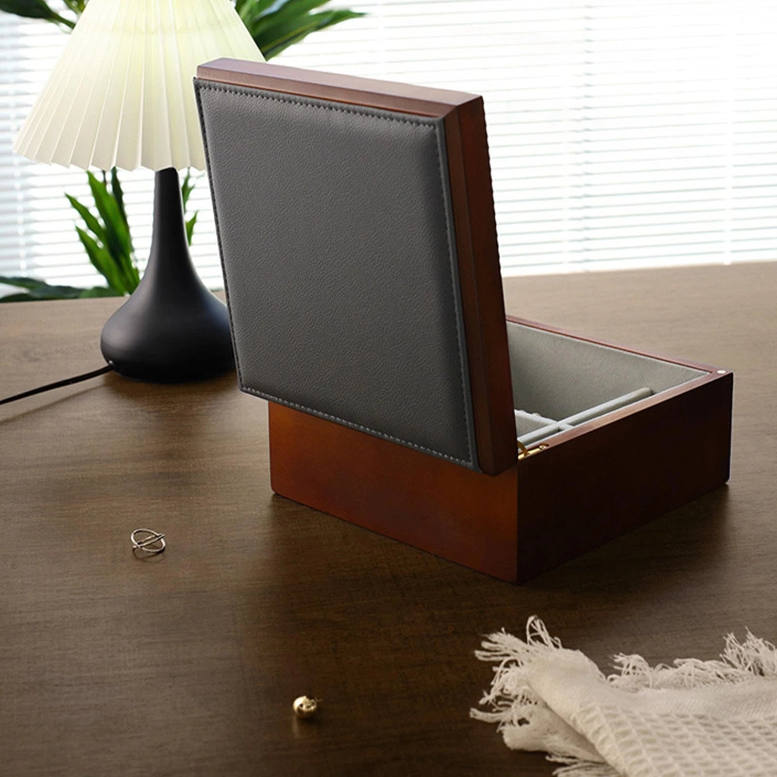 Mu&Ti Wooden Jewelry Box Organizer for Women, Wood Jewelry Organizer Storage ... | eBay