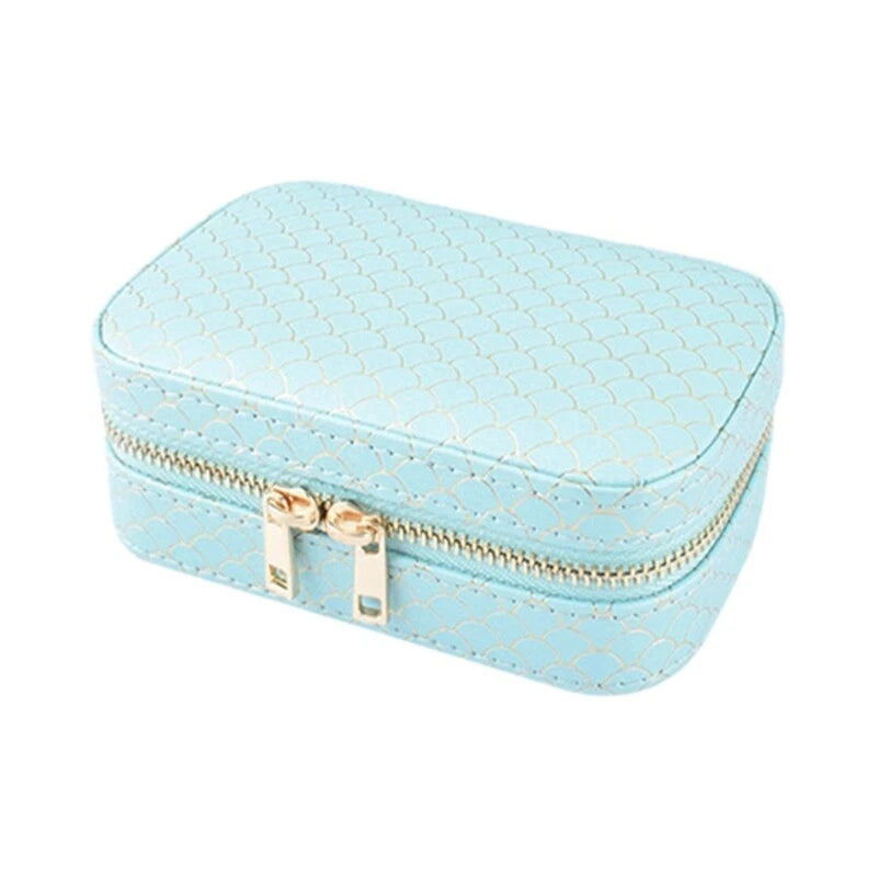 Large Capacity Jewelry Display Box Portable PU Travel Jewelry Case Storage Bag | eBay