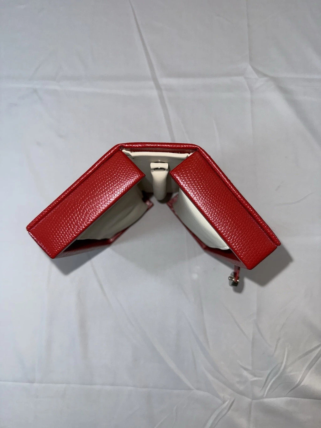 Jewelry Case Travel Box Removeable Zip Pouches Hinged Hard Side Red | eBay