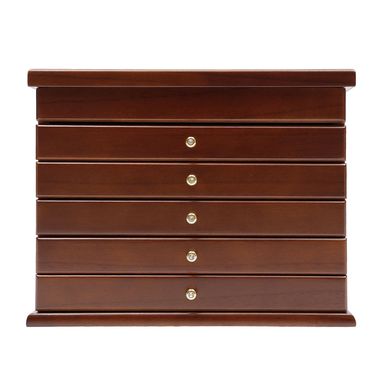 6 Layers Jewelry Box Wooden Jewelry Organizer/Collection Box For Women | eBay