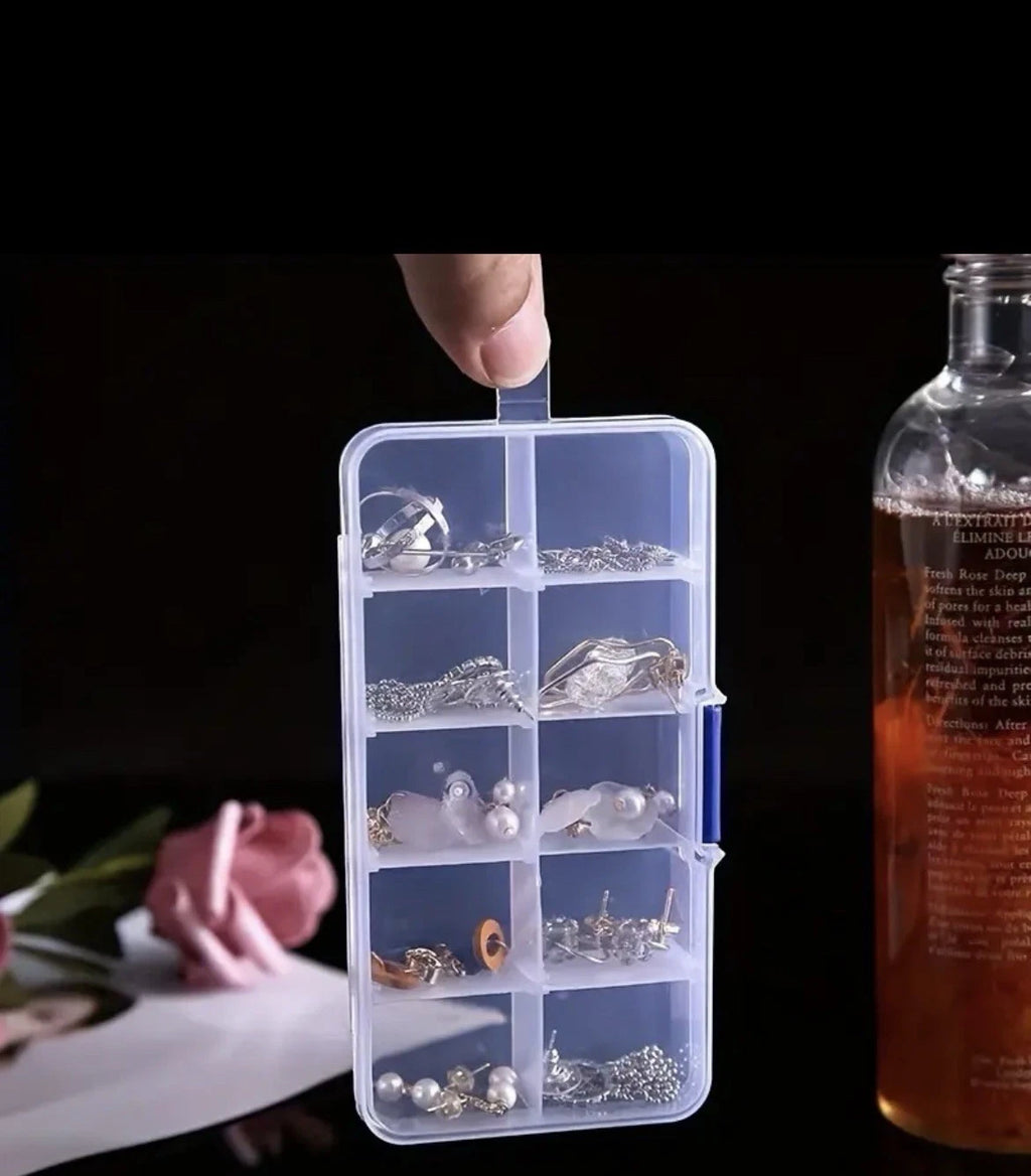 10 Grid Mini Organizer Boxes For DIY, Jewelry, Nails, and Much More.(Pack Of 12) | eBay