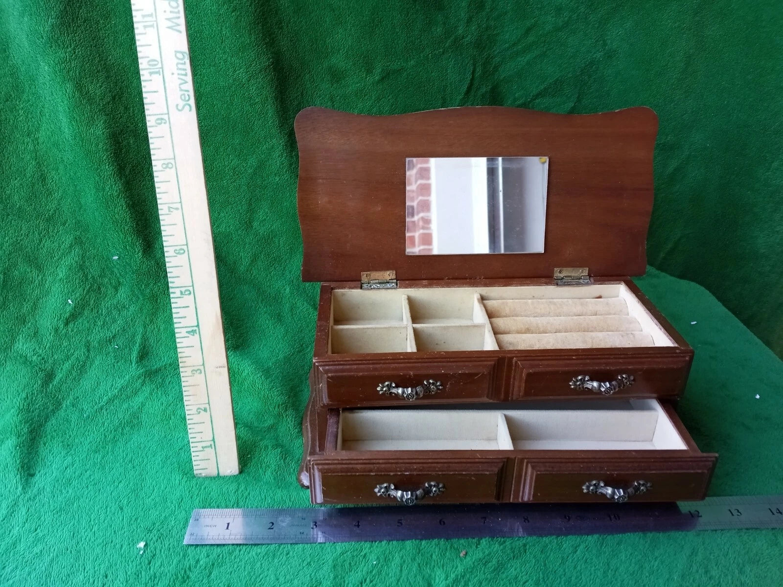 Decorative Jewelry Storage Box Vintage Wooden Organizer | eBay