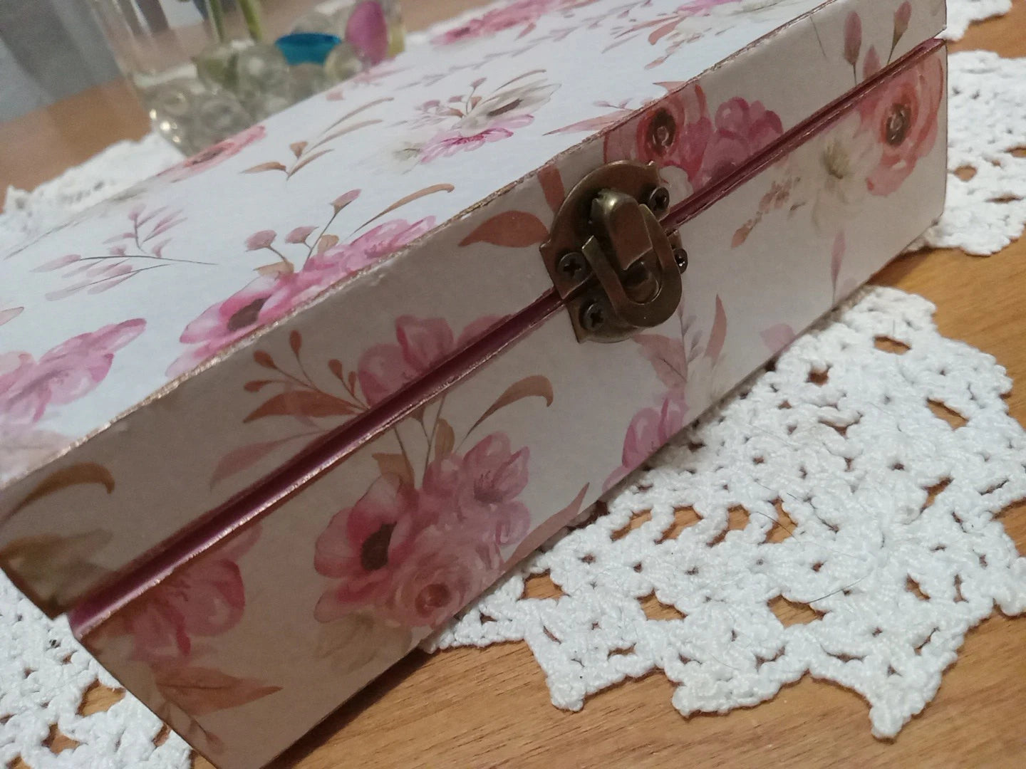 Handmade Wood Treasure/Jewelry Box 6x4 in. | eBay