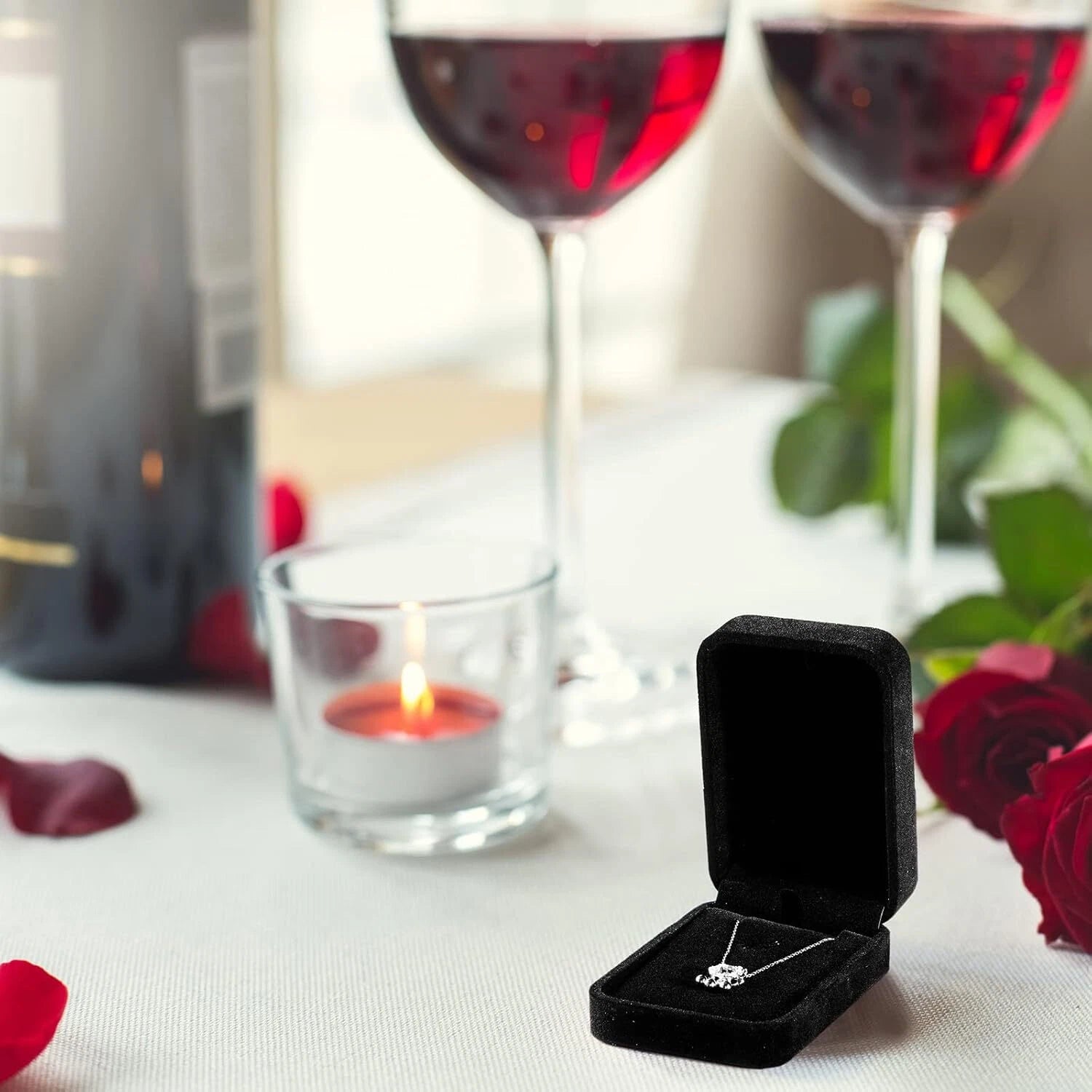 24 Pcs Necklace Pendant Box Velvet Jewelry Storage Display Case Ring Earring Pen | eBay